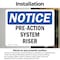 Signmission Pre-Action System Riser, 7 in W x Rectangle, Vinyl Decal OS-2PACK-NS-D-57-L-17781 - alternate 2